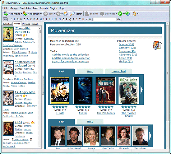 General information about your movie database