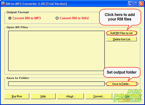 Add RM files to convert