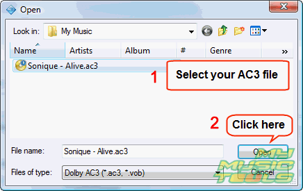 convert mp3 to ac3