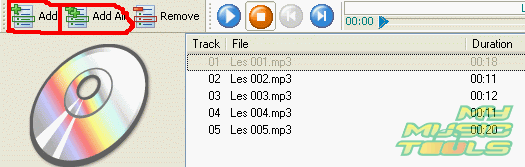 Select mp3 files